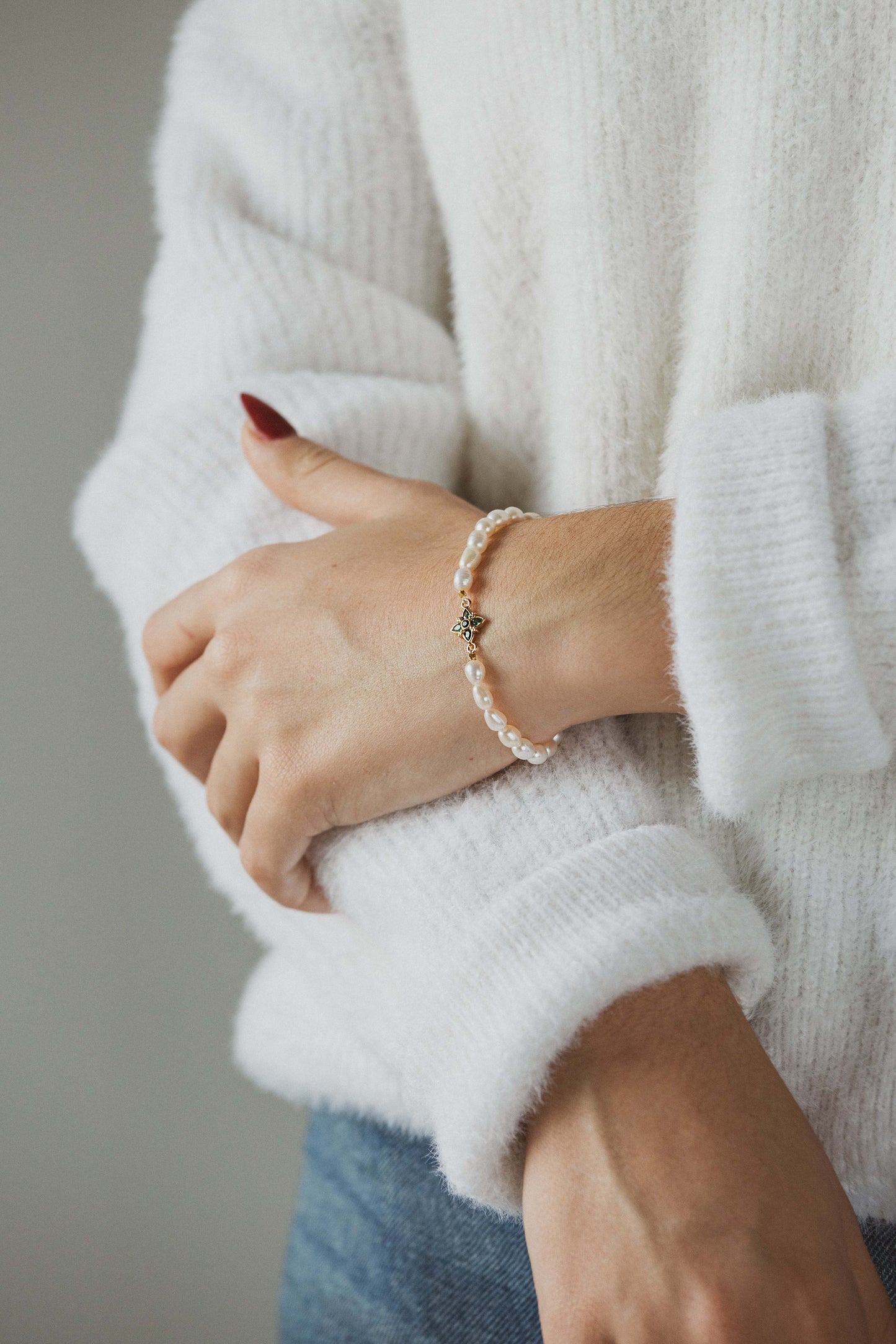 Bracelet souple en perles d'eau douce | Bella